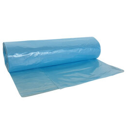 HD zak - 70 x 110 cm - T25 - 115 l - BLAUW TRANSPARANT - rol 25 stuks