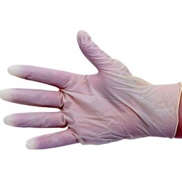 Gants à usage unique en latex - non poudrés - BLANC - 100 pièces - SMALL