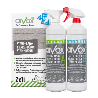 Arvox Pro Steen + Beton - 2 x 1 l - Set