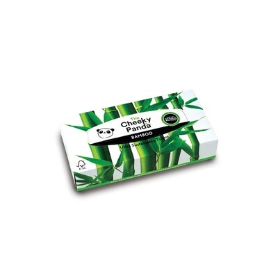 Facial tissues - mouchoirs en bambou - 3 plis - 19,5 x 18,5 cm - 12 x boîte de 80 pièces - Cheeky Panda