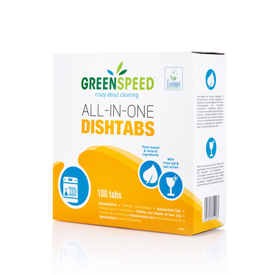 Tablettes de lave-vaisselle tout-en-un Greenspeed - 1.8kg - 100 tabs