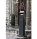 Staande asbak met voet - 12,5 l - GRIJS