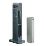 Staande asbak met voet - 12,5 l - GRIJS