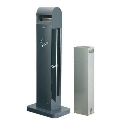 Staande asbak met voet - 12,5 l - GRIJS