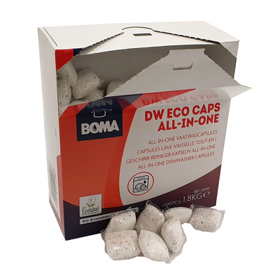 BOMA DW Eco Caps All In One capsules lave-vaisselle - 1,8 kg - 100 pièces