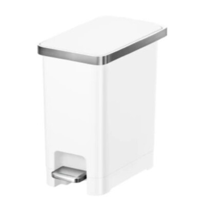Admire Poubelle à pédale - 10 l - BLANC