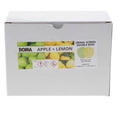 Tapis urinoir strong - MIX - 10 pièces (5 pièces Citron et 5 pièces Pomme)