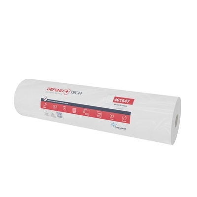 Onderzoekstafelrol - zuiver tissue - 2 laags - 50 m x 59 cm - 143 vel - WIT - 9 rollen