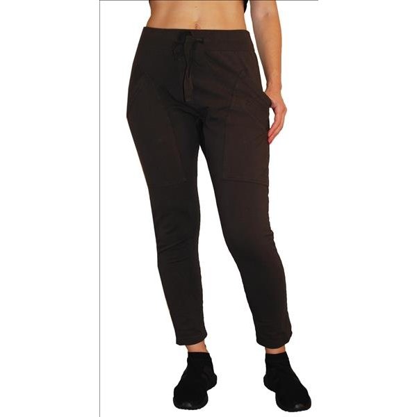 WENDY TRENDY WENDY TRENDY Joggingbroek Antraciet Grijs 23 met opgestikte zakken 68139D