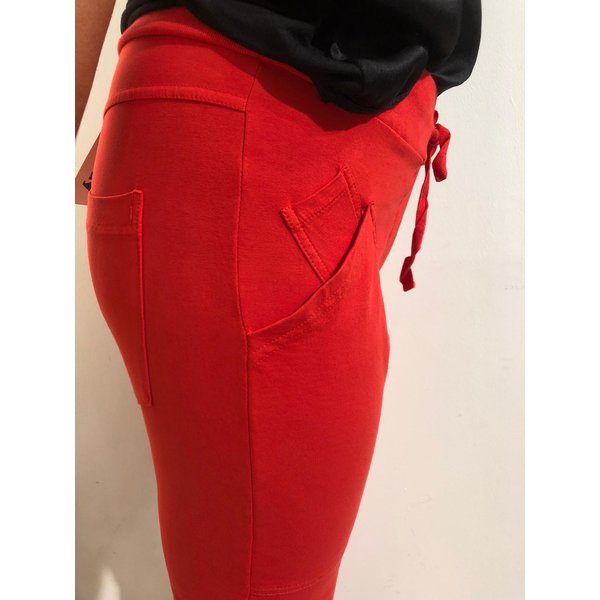 WENDY TRENDY WENDY TRENDY Pantalon de survêtement Rouge 17 avec poches plaquées 68139D