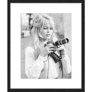 BRIGITTE BARDOT WITH CAMERA