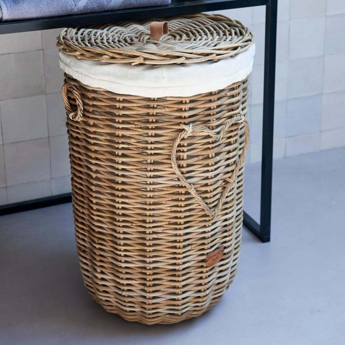 RIVIÈRA MAISON Rustic Rattan Heart Laundry Basket - BARBARA-Clothing