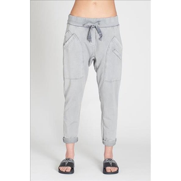 WENDY TRENDY WENDY TRENDY Joggingbroek  Stonewashed Hellgrau HO331-68139-SW