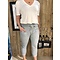 WENDY TRENDY WENDY TRENDY Joggingbroek Licht Grijs 11 met opgestikte zakken 68139D