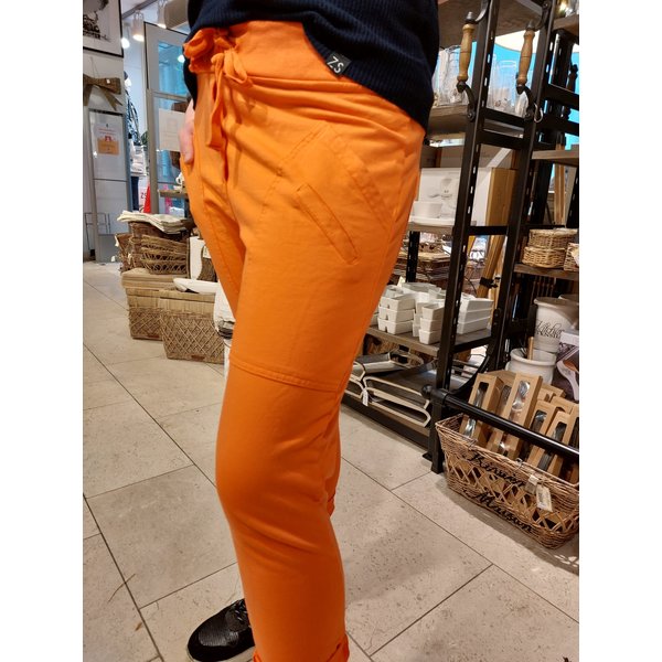 WENDY TRENDY WENDY TRENDY Jogginghose Orange mit aufgesetzten Taschen - 68139D