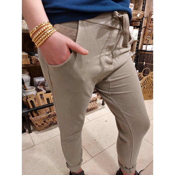 WENDY TRENDY Joggingbroek SW Schlamm 66055SW BARBARA Clothing Life Style