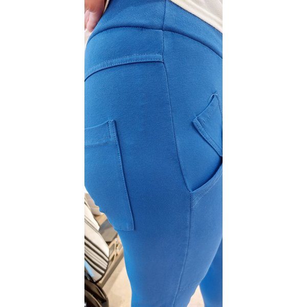 WENDY TRENDY WENDY TRENDY Pantalon Jogging Bleu Royal avec poches plaquées-68139D