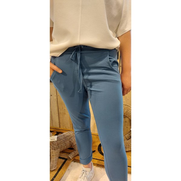 WENDY TRENDY WENDY TRENDY Jogginghose Jeans blau 56 // 66055D