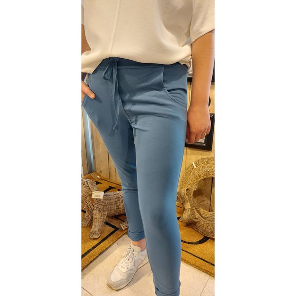 WENDY TRENDY WENDY TRENDY Jogginghose Jeans blau 56 // 66055D