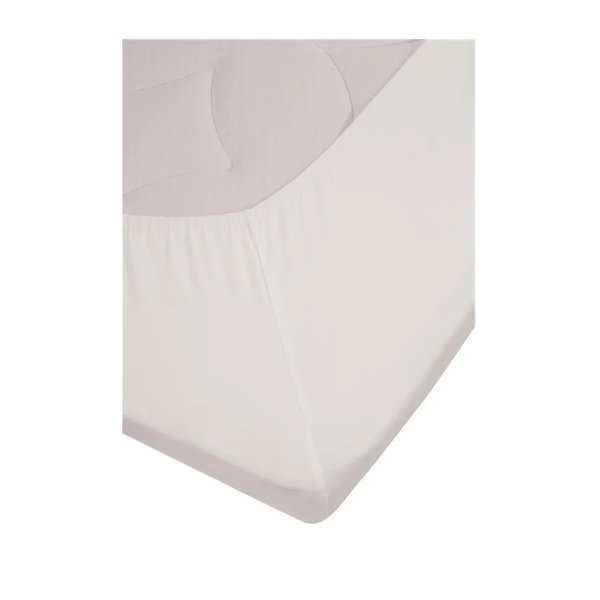 BEDDINGHOUSE Beddinghouse Jersey Lycra Topper Fitted Sheet ----- x 200/220 cm - White 159984