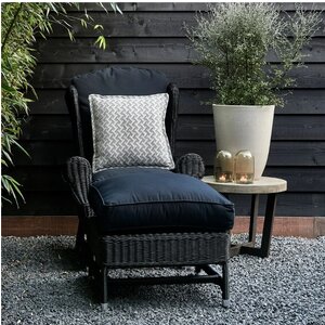 Nicolas Outdoor Wing Chair, black