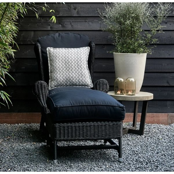 Rivièra-Maison RIVIÈRA MAISON Nicolas Outdoor Footstool, black