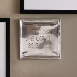 RM She Believed Wall Plate
