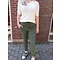 WENDY TRENDY WENDY TRENDY Jogging Broek Dunkel Khaki 31  met opgestikte zakken.