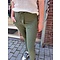 WENDY TRENDY WENDY TRENDY Jogginghose Dunkel Khaki 31 mit aufgesetzten Taschen.