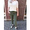 WENDY TRENDY WENDY TRENDY Jogginghose Dunkel Khaki 31 mit aufgesetzten Taschen.