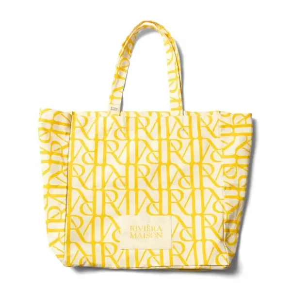 Rivièra-Maison RIVIÈRA MAISON Tote Bag RM Monogram, Geel