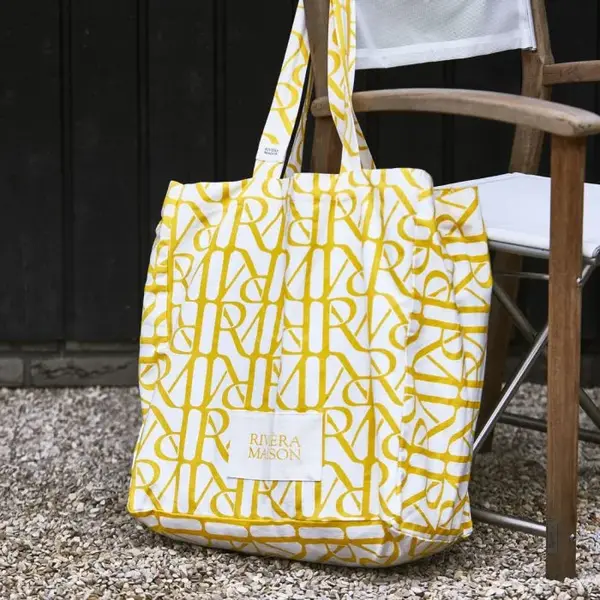 Rivièra-Maison RIVIÈRA MAISON Tote Bag RM Monogram, Geel