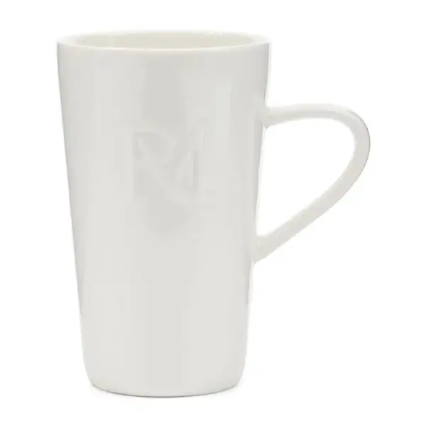 RIVIÈRA MAISON Rivièra Maison RM Monogram Mok – Luxe Porseleinen Theemok met Reliëf Logo – 400 ml