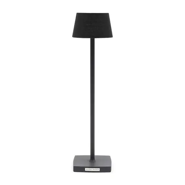 Rivièra-Maison RIVIÈRA MAISON Lampe à poser Luminee Linen USB, noire