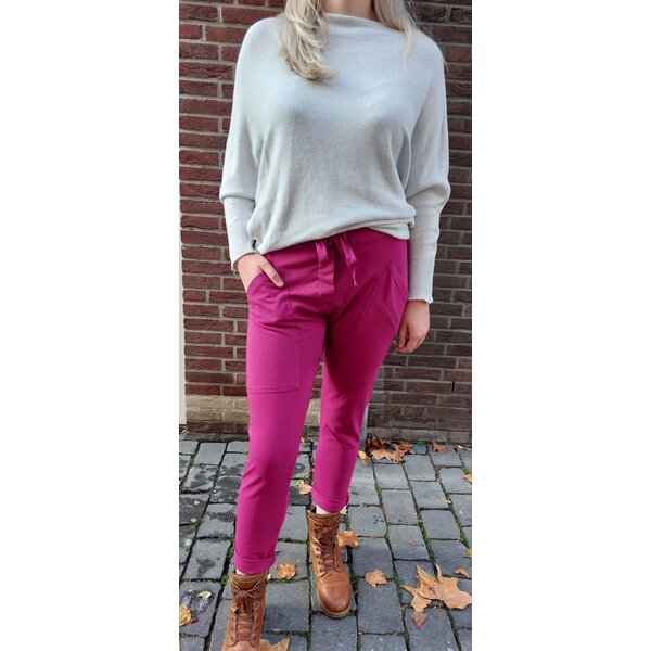 WENDY TRENDY WENDY TRENDY Jogging Broek Bes 66  met opgestikte zakken.