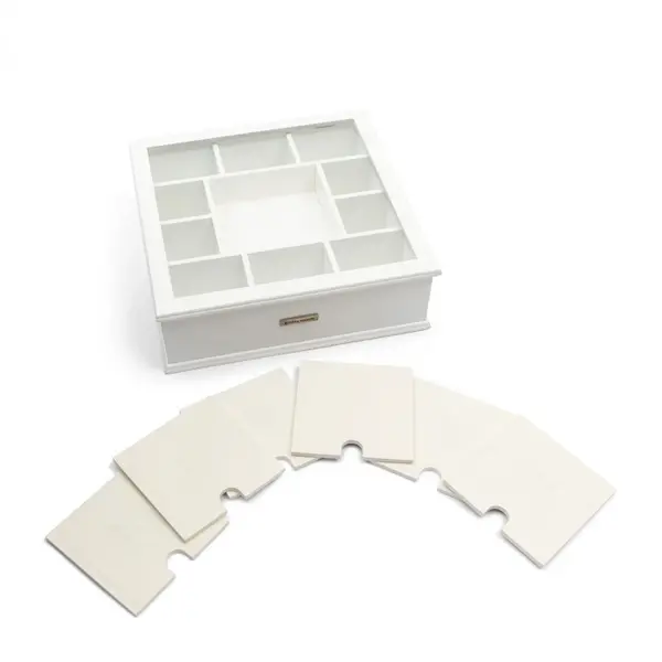 Rivièra-Maison RIVIÈRA MAISON TEA BOX WITH MONOGRAM COASTERS 6PCS-546780