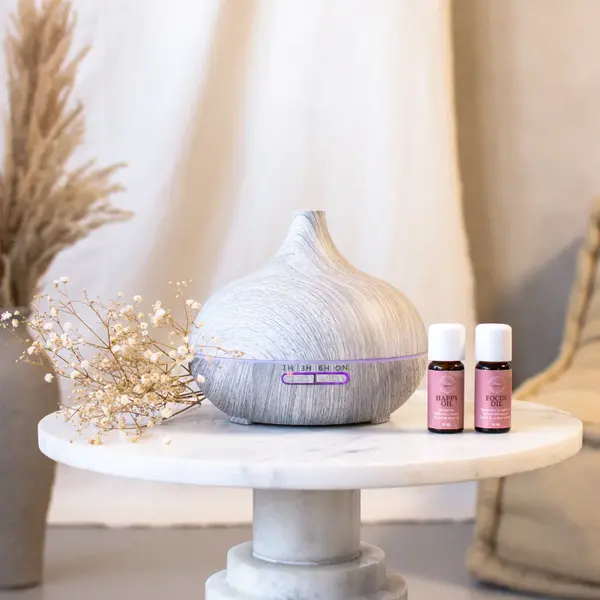 Wasgeluk Diffuseur d'Arome Premium Essential White Wood - Enrichissez votre Bien-être et Créez une Ambiance Relaxante chez Vous