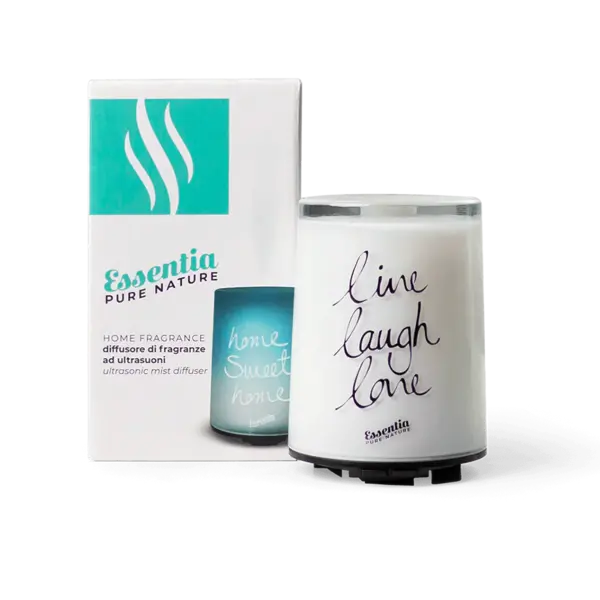 Wasgeluk "Diffuseur Essentia en Verre Blanc - Design Italien Soufflé à la Bouche - Capacité de 100ml - Prise 220V Incluse"