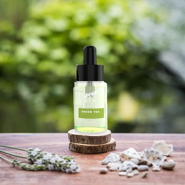 Wasgeluk Ätherisches Öl Green Tea - Belebender Grüner Tee Duft - Natürlicher Duft für Diffusoren und Aromabrander