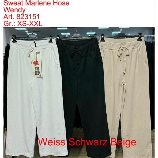 WENDY TRENDY "Pantalon Sweat Marlene Référence Article: 823151 Wendy Trendy Pantalon Blanc"