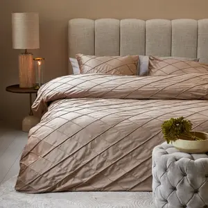 RIVIÈRA MAISON - Dekbedovertrek RM Diamond, Zand / 572360