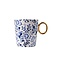 Heinen Delftsblauw  HEINEN DELFTSBLAUW - Mug Fleur gracieuse or - M331