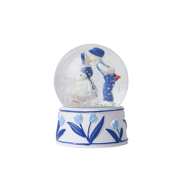 Heinen Delftsblauw  HEINEN DELFTSBLAUW - Boule à neige Couple s'embrassant bleu - F601