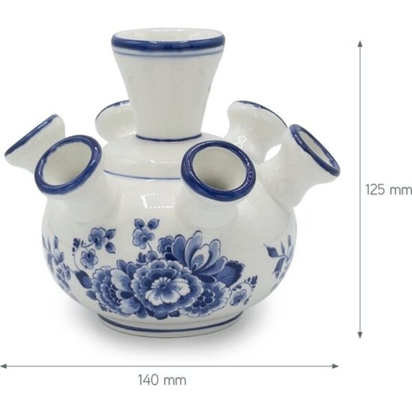 Heinen Delftsblauw  HEINEN DELFTSBLAUW - Vase tulipe - Fleur - 12 cm - D0378