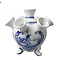 Heinen Delftsblauw  HEINEN DELFTSBLAUW - Vase tulipe sur pieds - Moulin - 17 cm - D0373
