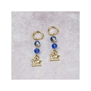 Boucles d'oreilles Couple qui s'embrasse - Charm - Doré  - A471