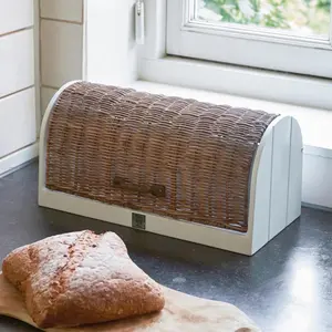 Rustic Rattan Pan de Molde Box