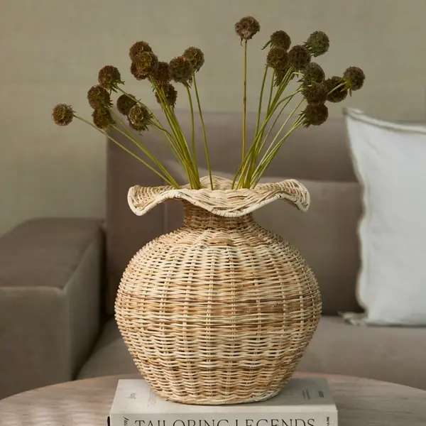 Rivièra-Maison RIVIÈRA MAISON - Rustic Rattan Wavy Vase Decoration - 574840