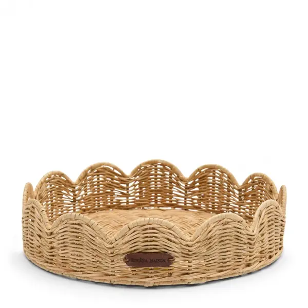 RIVIÈRA MAISON RIVIÈRA MAISON - Rustic Rattan Benoa Scallop Tray - 573910