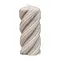 RIVIÈRA MAISON RIVIÈRA MAISON - Twisted Pillar Candle flax 6,5x14 - 569630